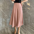 Acetate Satin A-Line Skirt, Satin Large Skirt - ROUTINE FASHION